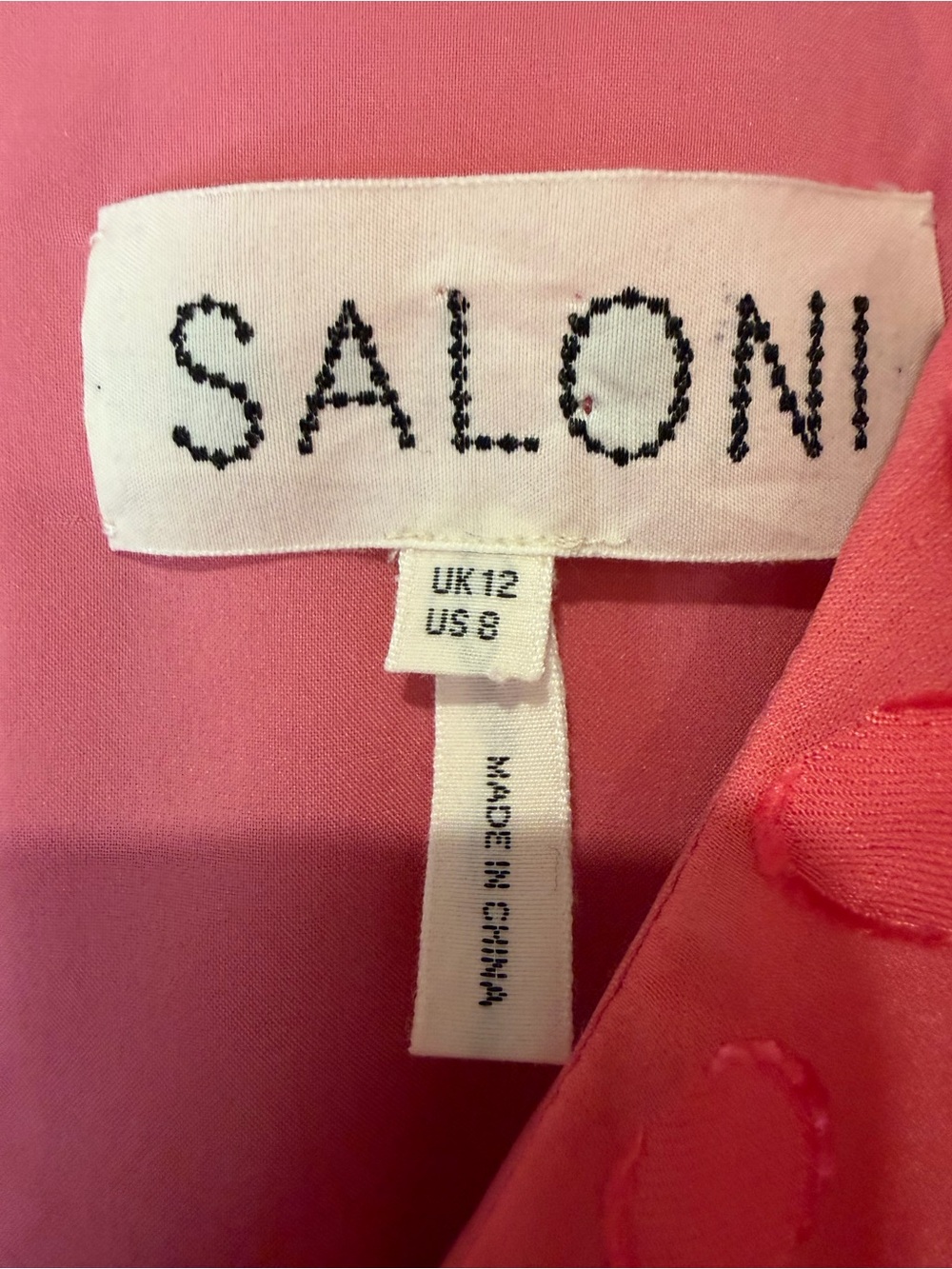 SALONI Rita Pink Ruffled Midi Dress - Picture 6 of 13